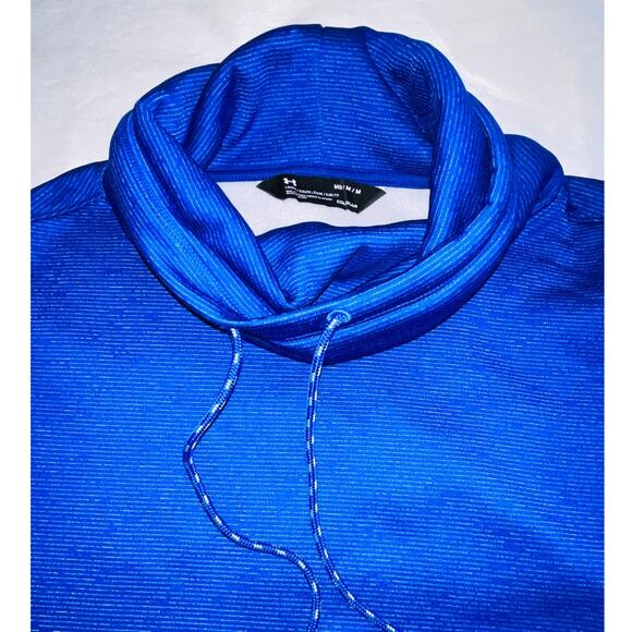 Under Armour Cold Gear Fleece Lined Hoodie - Women's Size M - In Blue Stripe - Picture 3 of 11